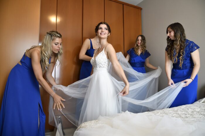 sposa e damigelle