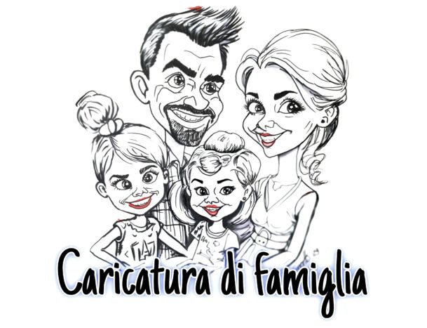 Caricatura famiglia
