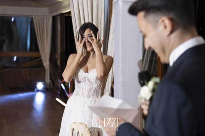 sposa emozionata