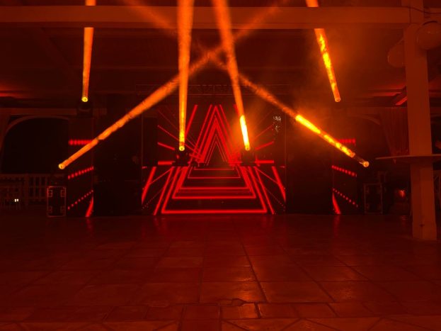 Ledwall con luci