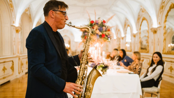 Sax during dinner