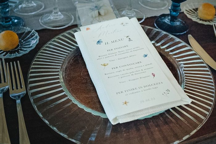 Menu mise en place